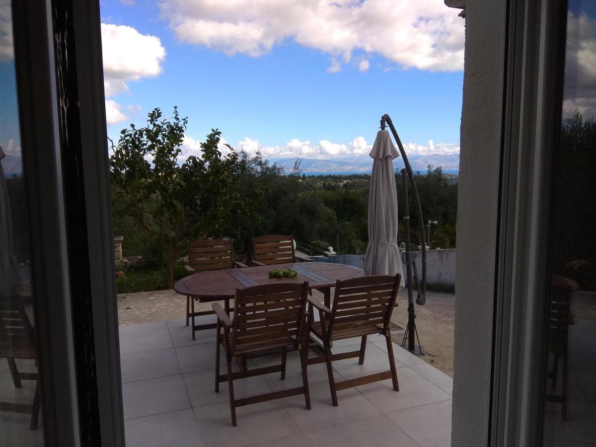 Corfu Luxury Apartment, Tranquility, Mountain & Sea Views Agios Gordios  Exterior foto